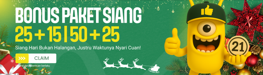 BONUS PAKET SIANG (12:00 - 15:00)